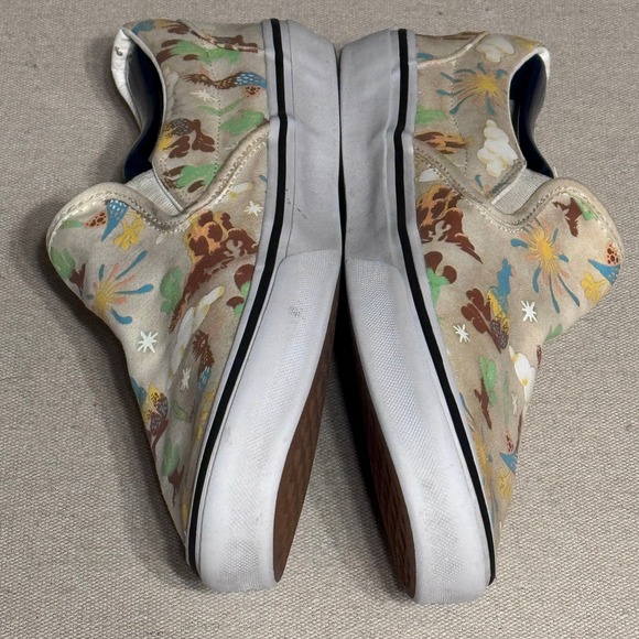 Vans Classic Slip On Desert Roadrunner Cactus Print Sneakers Mens 11.5 Womens 13 - Picture 5 of 9